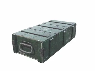 Ammo Crate - 04 Low-poly 3D model