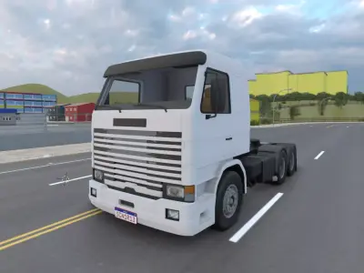 Brazilian 113H Frontel Truck Low Poly Real-Time Model Low-poly 3D model