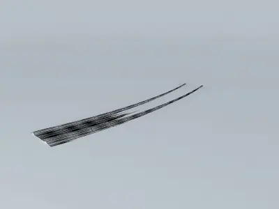Eco Rail SnowTrack Curve Old Steam Days Free 3D model