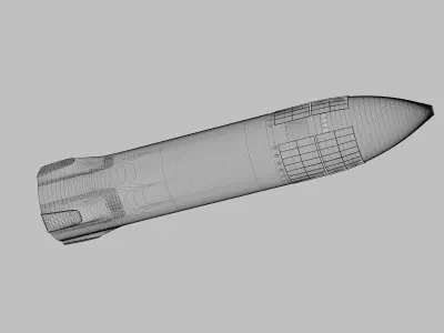 SpaceX Starship Moon Lander - Artemis 3 -  3D model