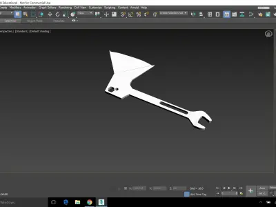 hench computer screen showing 3D model