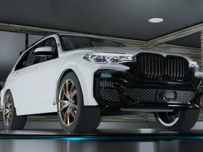 Realistic Car Unreal Engine Game Ready 3D model