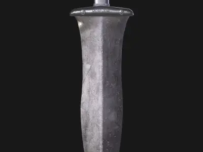 The Roman dagger Pugio Mortuum Low-poly 3D model