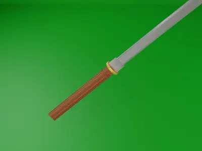 Katana 3D sword Free low-poly 3D model