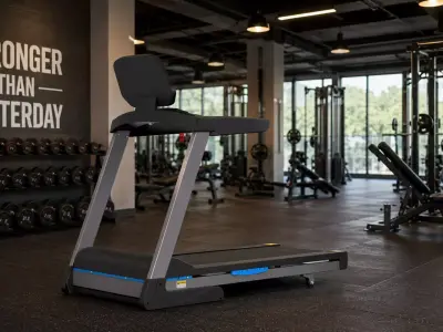 Modern Fitness Treadmill Machine Model 3D model