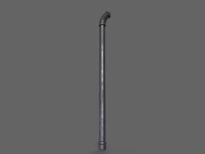 PBR Pipe Weapon V1a Low-poly 3D model