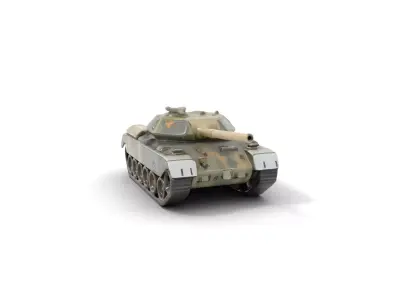 Camouflage Tank model pack Low-poly 3D model
