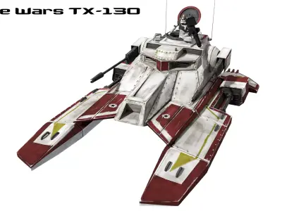 TX 130 Saber-class Fighter Tank The Clone Wars 3D model