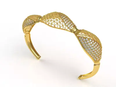 Art Deco Bracelet 48 3D print model