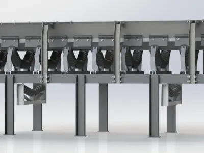 Conveyor sand and gravel 3D model