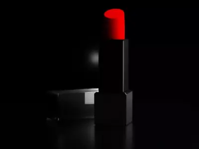 Lipstick Low-poly 3D model purchase