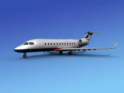 Canadair CRJ200 Texair 3D model