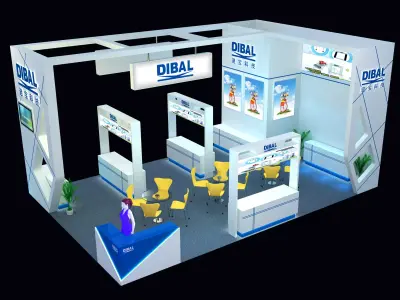 Exhibition - Area - 9X6-3DMAX2009-058 3D model