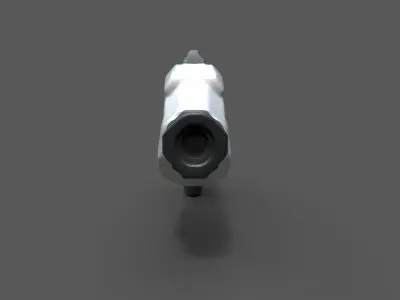 Futuristic Sci-Fi Pistol Free 3D model
