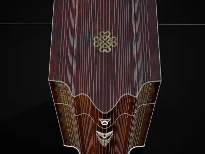 Antique Georgian Knife Box Low-poly 3D model