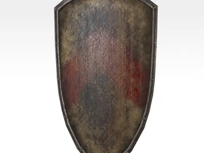 Heater Shield Low-poly 3D model purchase