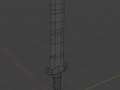 Medieval Sword Low-poly 3D model 5