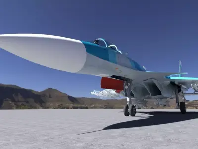 Sukhoi SU-33 3D model purchase