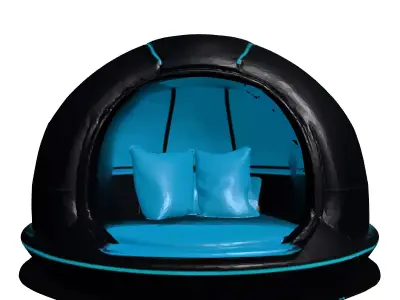 SciFi Relaxation Sleep Pod 3D model
