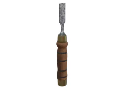 Antique Chisels Woodworking Tools 3D model buy