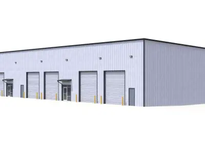 Industrial Building 53 PBR Low-poly 3D model