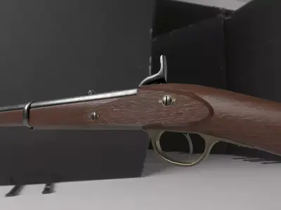 Enfield 1861 Musketoon Low-poly 3D model