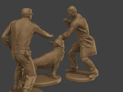 Czechoslovak communist Police K9 006 3D print model