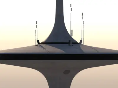  Futuristic Building 104 