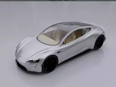 Tesla electric car 3D model