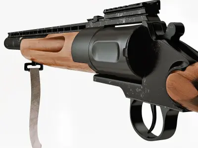 Revolving gun MTs-255 3D model