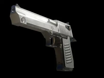 Pistol Gun Free low-poly 3D model