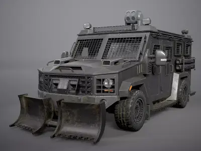 Armored Tactical Type 1 Game Ready  Low-poly 3D model