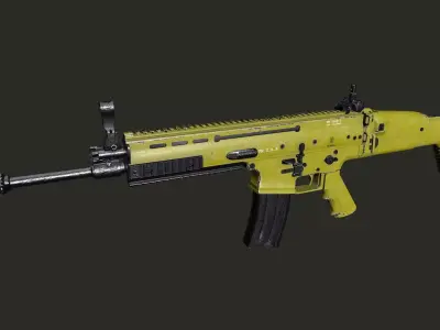 FN Scar L PBR Free low-poly 3D model
