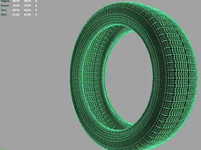 Light tire 3D model
