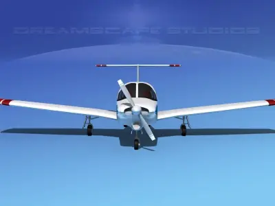 Piper Turbo Arrow III 3D model shop