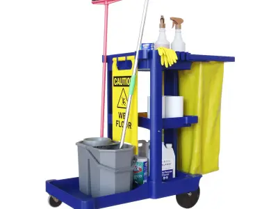 Cleaning cart 3D model