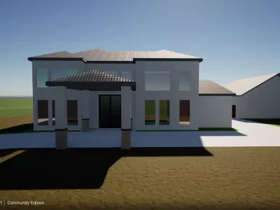 3D Model for a house  Free 3D model