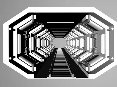 Train Tunnel 3D model purchase