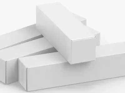 Cardboard Box Set 01 07 3D model