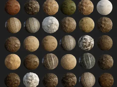 200 Military War Seamless PBR Textures Texture