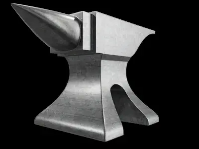 PHOTOREALISTIC ANVIL-ADJUSTABLE low TO high poly Free 3D model