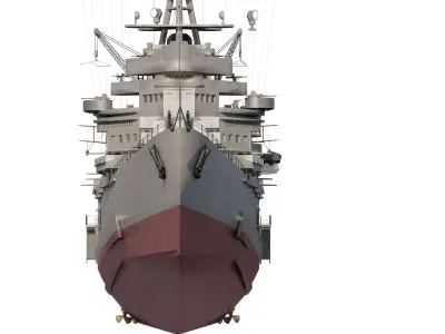 IMPERIAL JAPANESE NAVY CRUISER WW2 3D model