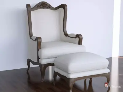 Antique Chair 3D model