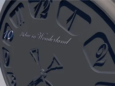 Mechanical  Pocket Watch Low-poly 3D model