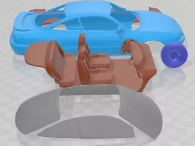 Mazda MX-6 1992 Printable Car  3D print model