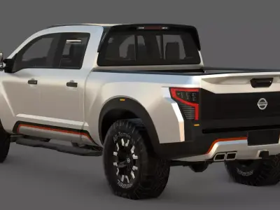 2016 Nissan Titan Warrior Concept 3D Model  The  Off-Road Beast Low-poly 3D model