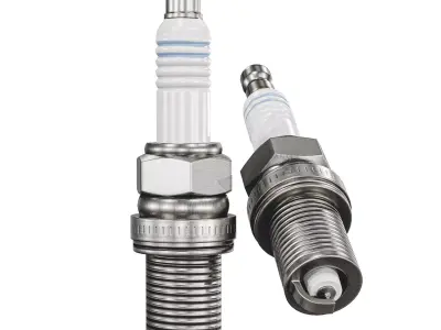 Spark Plug Low-poly 3D model