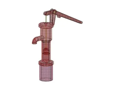 Water Hand Pump 3D model purchase