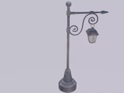 3D Historic Pole Illustration - Detailed and Authentic 3D Model 3D model