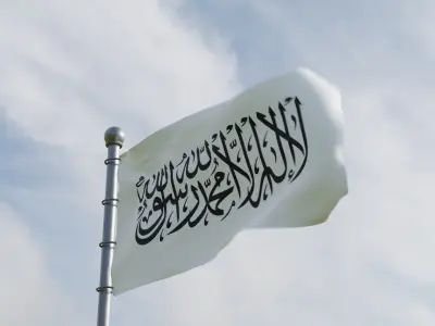 Animated Afghanistan Flags 3D model
